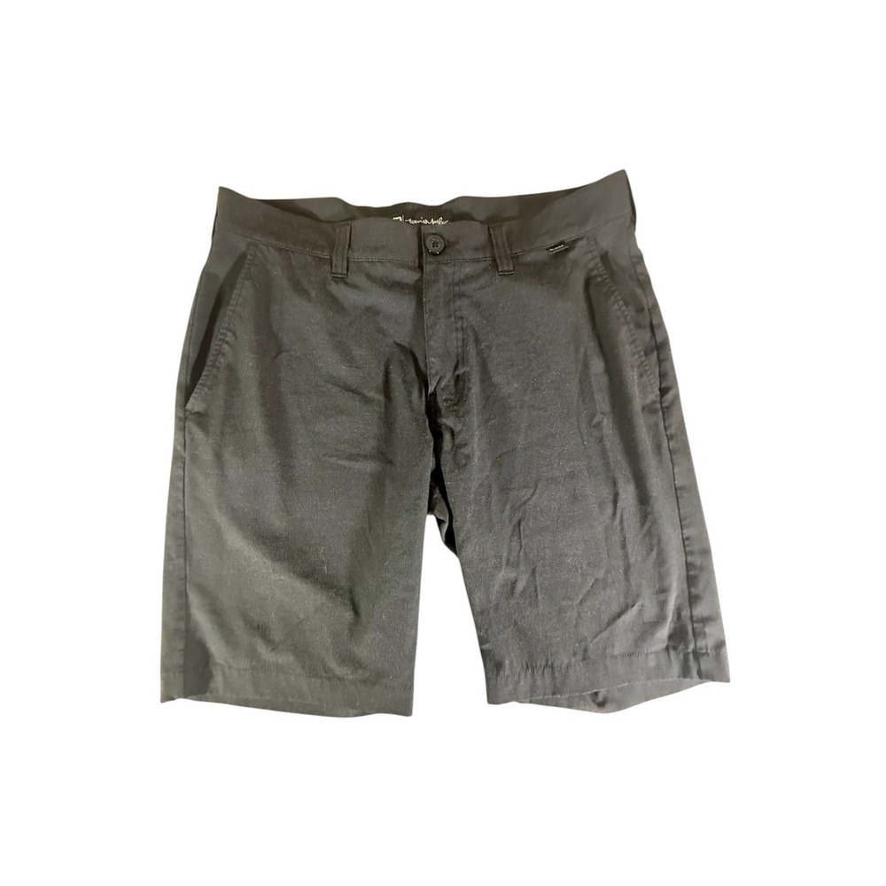 Travis Mathew Shorts Adult Size 32 Black Chino Stretch Golf Active Summer Mens